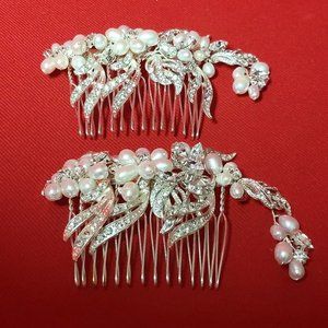 Brilliant Bride Wedding Party Crystal Rhinestone Hair Comb Hair Accessories Set